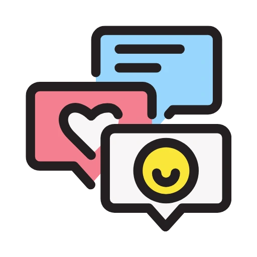 Social Media Message Icon Big